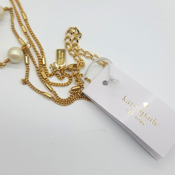NWTS $148 Kate Spade "PURELY PEARLY" Swarovski Crystal & Double Pearl Strand ♥️ - Picture 6 of 10